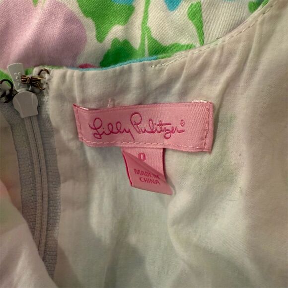 Lilly Pulitzer Serena Dress Spring Fling Floral Knee Length Sleeveless - Picture 5 of 5